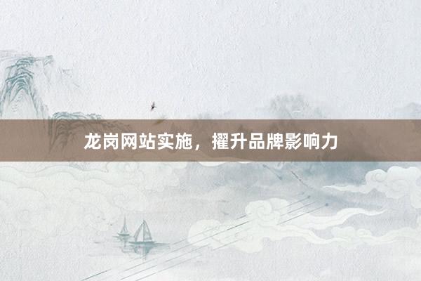 龙岗网站实施，擢升品牌影响力