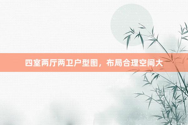 四室两厅两卫户型图，布局合理空间大