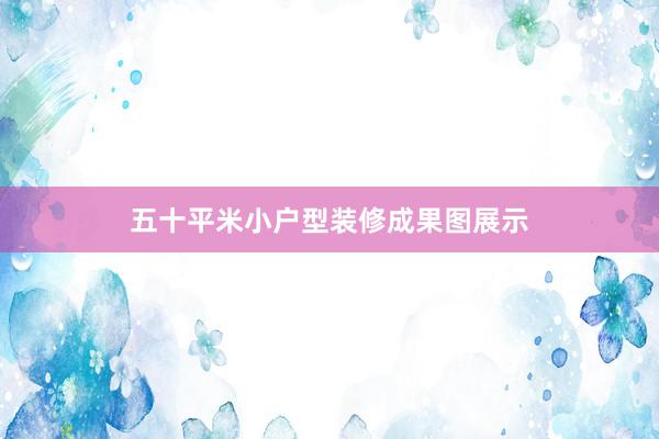 五十平米小户型装修成果图展示